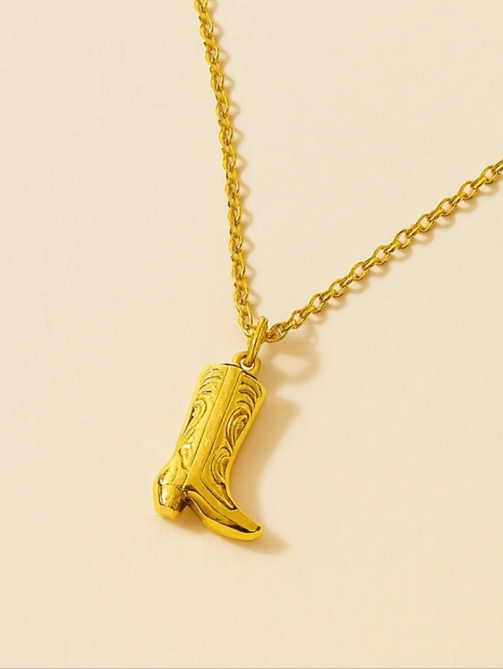 Louise Carter Jessie Cowgirl Boot Pendant Necklace - Picture 3 of 6
